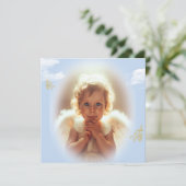 Baby Engel Feiertagskarte (Stehend Vorderseite)