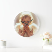 Baby Engel Große Wanduhr (Zuhause)