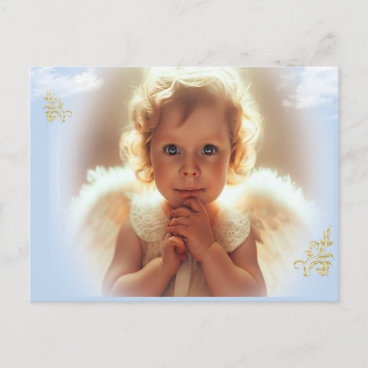 Baby Engel Postkarte (Vorderseite)