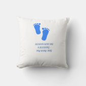 Baby-Engels-Himmel gesendetes Jungen-Kissen Kissen (Vorderseite)