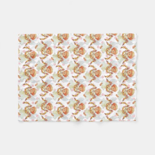 Baby-Engelsmädchen-Fleecedecke Fleecedecke (Vorderseite (Horizontal))