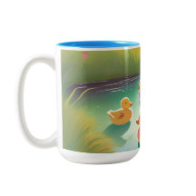 Baby-Enten im Teich