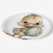 Baby Entenküken Pappteller (Schrägansicht)