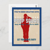 Baby-Enthüllung - Sie wurden in eine Squad Gekackt Postkarte (Vorne/Hinten)