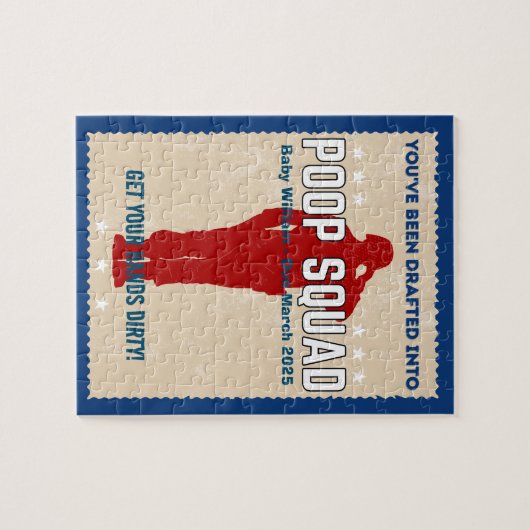 Baby-Enthüllung - Sie wurden in eine Squad Gekackt Puzzle (Horizontal)