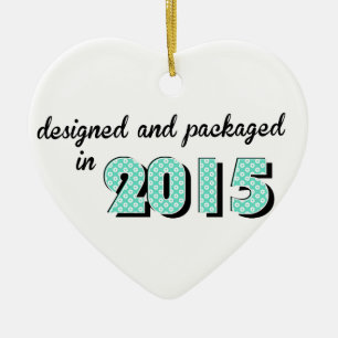 Baby entwickelt und verpackt im Jahr 2015 Keramik Ornament