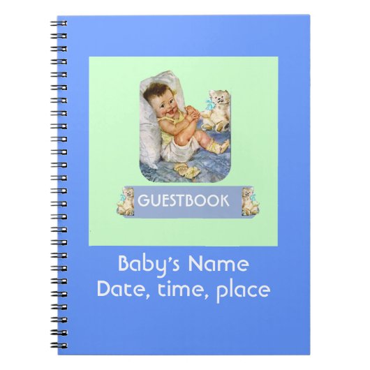 Baby-EreignisGuestbook Notizblock (Vorderseite)