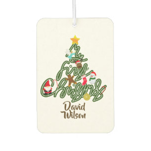 Baby Erlebe Meinen Ersten Weihnachtsbaum  Autolufterfrischer