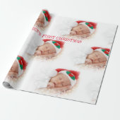 BABY ERSTE CHRISTMAS WRAPPING PAPIER GESCHENKPAPIER (Ungerollt)