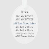 Baby - Erste Weihnachten - Lamm Ornament (Rückseite)