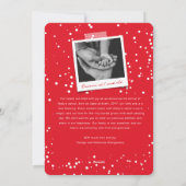 Baby-erste Weihnachtskleine Kuss-niedliche Feiertagskarte (Rückseite)