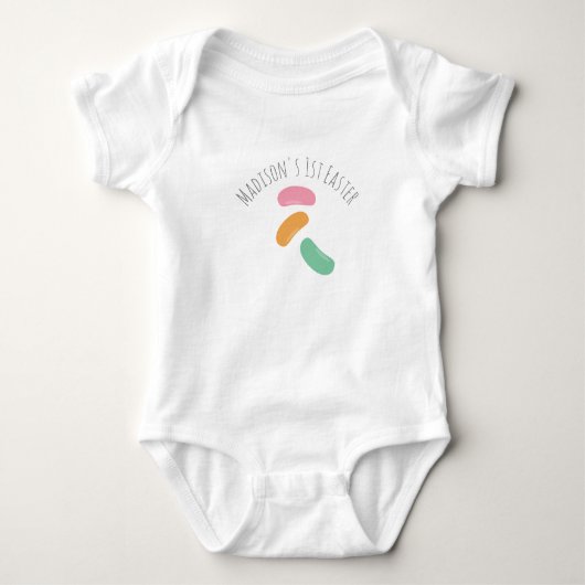 Baby-erster Ostern-Geleebonbon-Baby-Bodysuit Baby Strampler (Vorderseite)