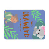 Baby erster Tag Magnet (Horizontal)