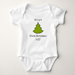 Baby-erster WeihnachtenOnsie Bodysuit Baby Strampler