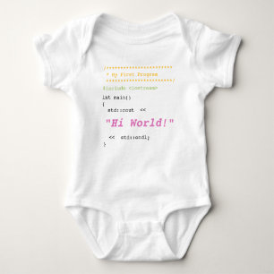 Baby erstes C++ Programm Baby Strampler
