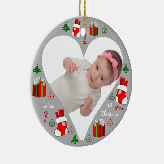 Baby-erstes Keramik Ornament (Rechts)