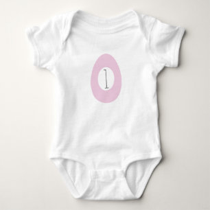 Baby Erstes Ostern Geburtstag Ei Monogramm Strampler