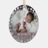 Baby-erstes Weihnachten Keramikornament (Rechts)
