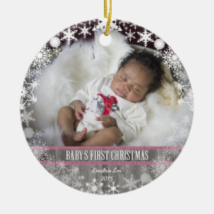 Baby-erstes Weihnachten Keramikornament
