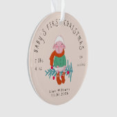 Baby erstes Weihnachten Süßes Lamm-Ornament Ornament (Vorderseite)
