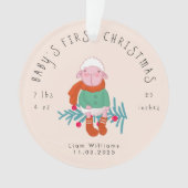 Baby erstes Weihnachten Süßes Lamm-Ornament Ornament (Vorderseite)