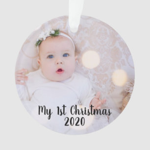 Baby  Erstes Weihnachtsgeschenk - Foto Ornament