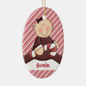 Baby-erstes Weihnachtsmädchen Keramikornament (Rechts)