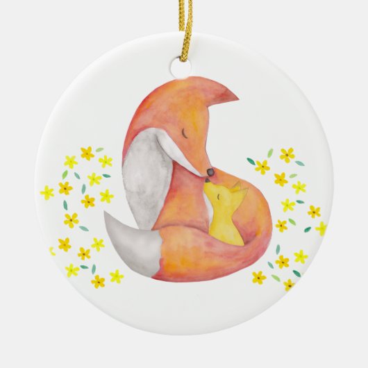 Baby-erstes Weihnachtspersonalisierte Keramik Ornament (Vorne)