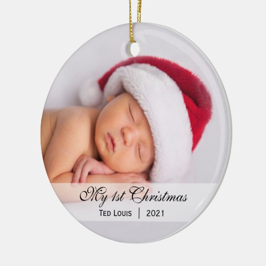 Baby | Erstmaliges Weihnachtsschmuck zum Foto (Links)