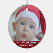 Baby | Erstmaliges Weihnachtsschmuck zum Foto (Links)