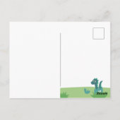 Baby erwartet Ankündigung großer Bruder Name Postkarte (Rückseite)