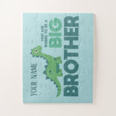 Baby erwartet Dinosaurier großen Bruder Puzzle (Vertikal)