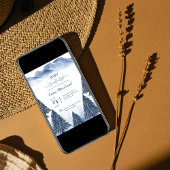 Baby es ist Cold Outside Blue Winter Babydusche Einladung