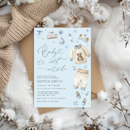 Baby es ist Cold Outside Boy Baby Dusche Einladung