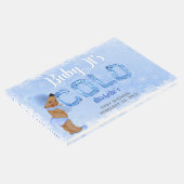 Baby Es ist Cold Snowflake Blue Ethnic Boy Dusche Gästebuch (Ecke)