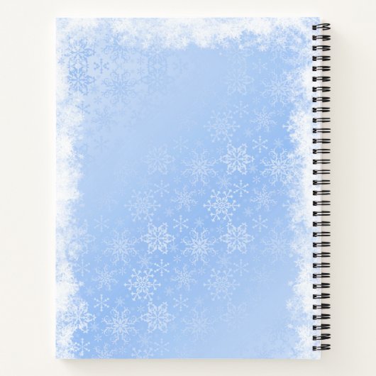 Baby Es ist Cold Snowflake Blue Ethnic Boy Dusche Notizblock (Rückseite)