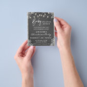 Baby Es ist Covid Outside Weihnachts Party Snowfla Flyer (Gruppe)