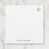 Baby Es ist draußen kalt Geschenkanhänger (Rückseite)