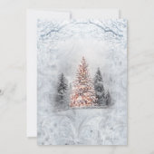 Baby Es ist eine kalte Pinienbäume-Kinderdusche Einladung (Rückseite)