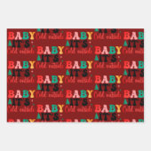 Baby es ist kalt außerhalb 3 Farbe Geschenkpapier Set (Vorderseite 2)