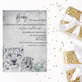 Baby Es ist kalt außerhalb arktischer Tierschneede Einladung