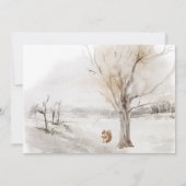 Baby es ist kalt außerhalb Baby Dusche Danke Karte (Rückseite)