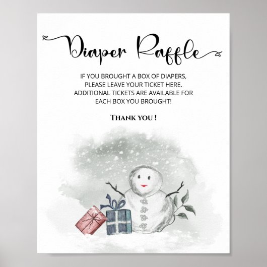 Baby es ist kalt außerhalb der Winter Windel-Tombo Poster (Vorne)