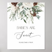 Baby es ist kalt außerhalb immergrünen Babys sind Poster (Vorne)