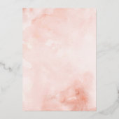 Baby es ist kalt außerhalb Pink Baby Dusche Folieneinladung (Rückseite)