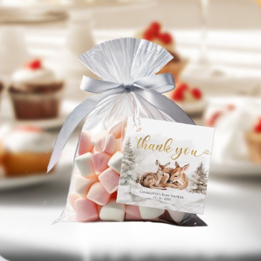 Baby es ist kalt außerhalb von Forest Deer Baby Sh Geschenkanhänger