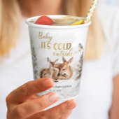 Baby es ist kalt außerhalb von Forest Deer Baby Sh Pappbecher