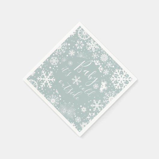 Baby Es ist kalt außerhalb von Napkins Serviette (Ecke)