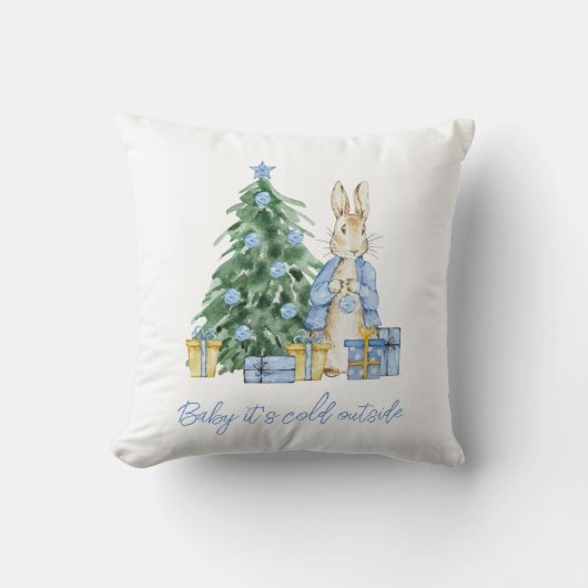 Baby es ist kalt außerhalb von Peter Rabbit Kissen (Vorderseite)