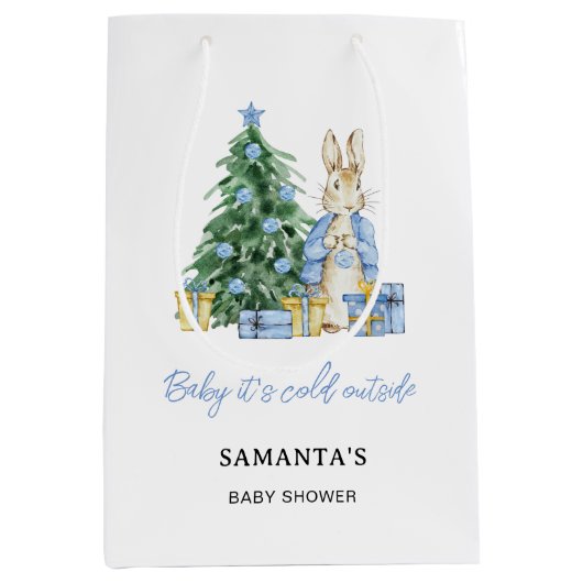 Baby es ist kalt außerhalb von Peter Rabbit Mittlere Geschenktüte (Vorderseite)